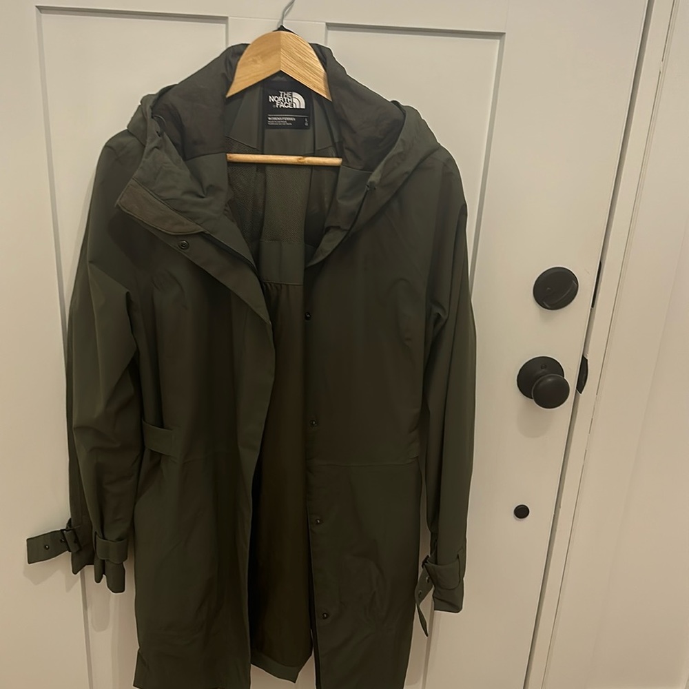 Cute, green lightweight raincoat